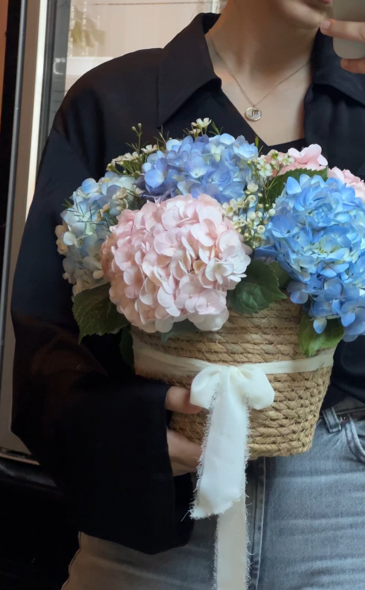 Hydrangea basket (Mini)