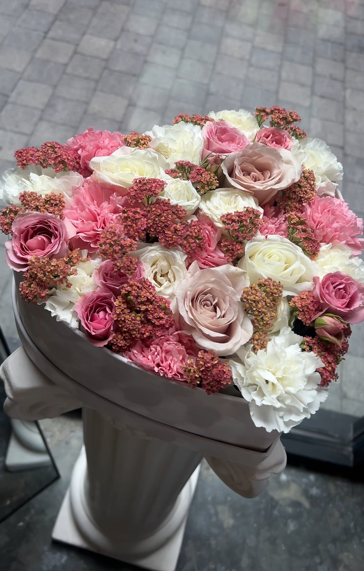 Heart Box with Seasonal flowers